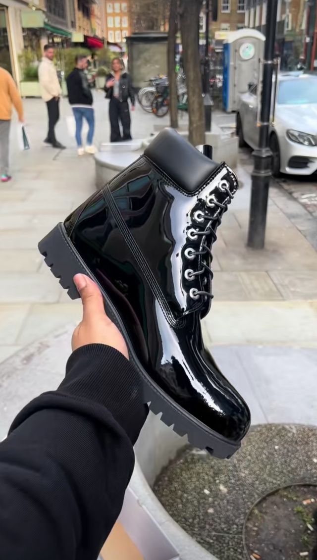 Botas Timberland Charol Negras