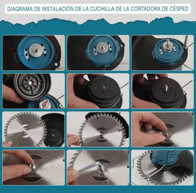 Tagliasiepi Ricaricabile Pieghevole con 2 Batterie