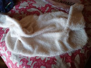 Chaqueta torera pelo blanca mujer