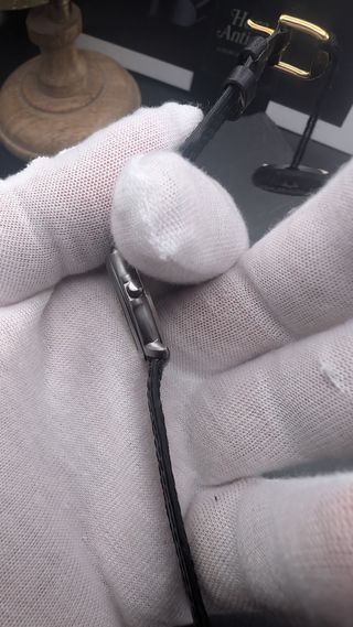 Reloj Bulova Vintage para Mujer de Cuarzo Plata Negro