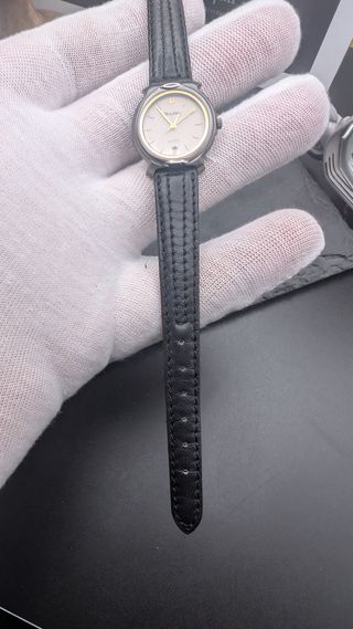 Reloj Bulova Vintage para Mujer de Cuarzo Plata Negro