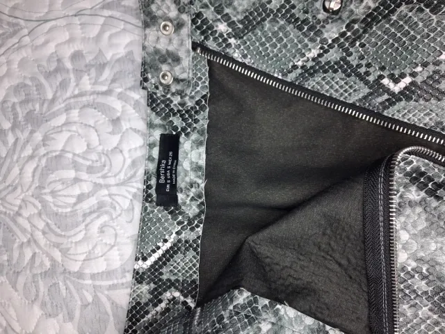 Falda Polipiel Efecto Piel Serpiente Bershka