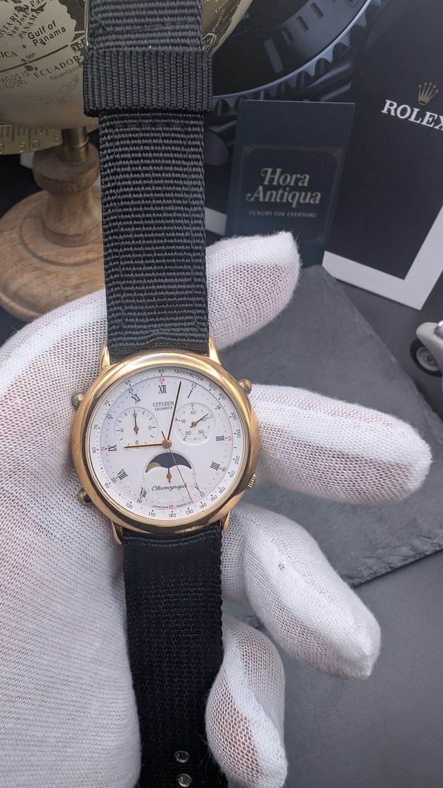 Citizen Chronograph Moonphase Anni '90