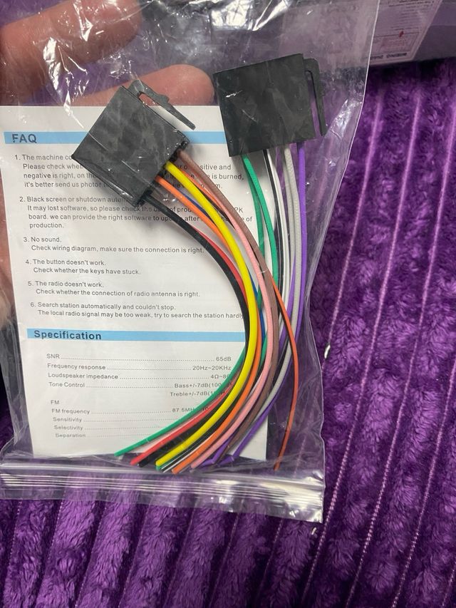 Radio Coche Carplay Cableada