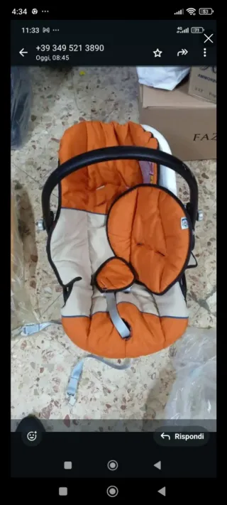 Sediolino auto neonato