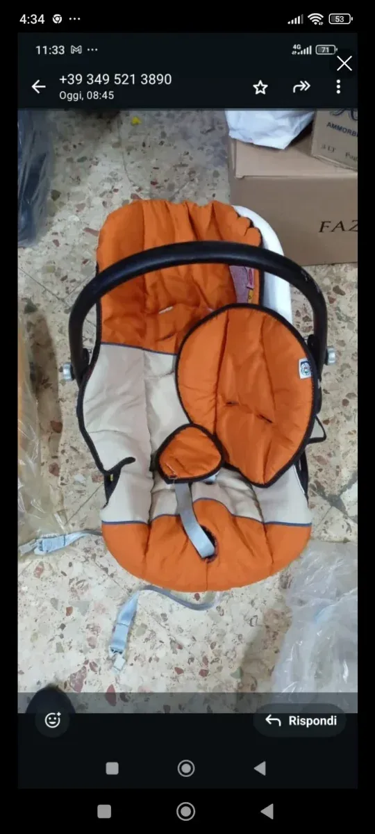 Sediolino auto neonato