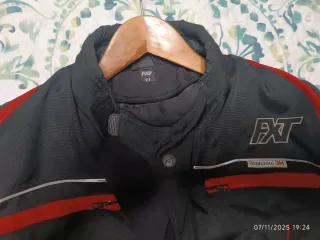 Chaqueta Moto FXT Talla XL Negra y Roja
