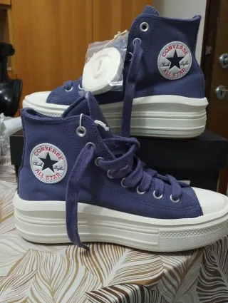 Converse Move scamosciate blu taglia 38