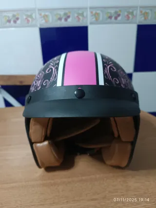 Casco Moto Lethal Angel Diseño Rosas