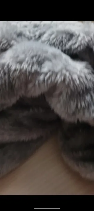 Sciarpa collo donna JANINA grigio trecce pelo sint