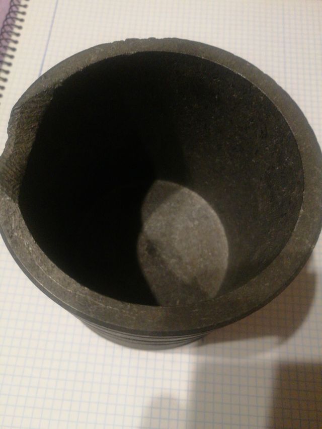 Crisol para fundir metales hasta 1000°C DE GRAFITO