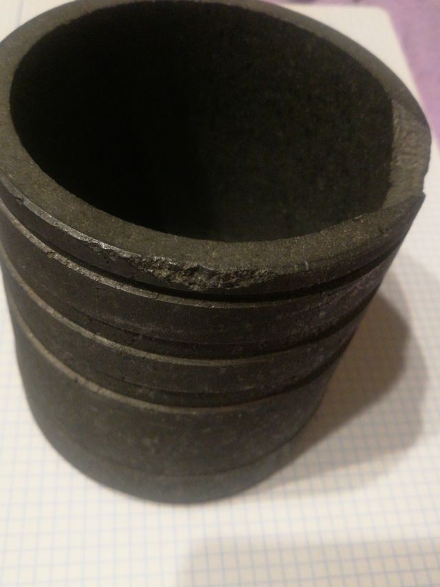 Crisol para fundir metales hasta 1000°C DE GRAFITO