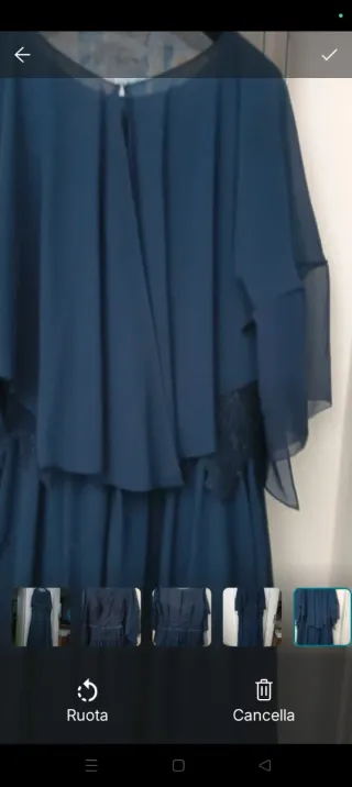 Abito elegante blu cerimonia