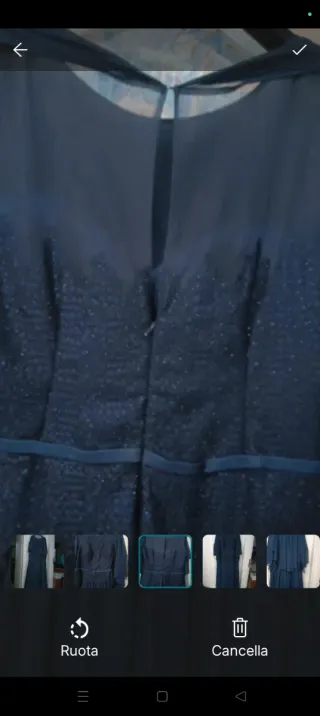 Abito elegante blu cerimonia