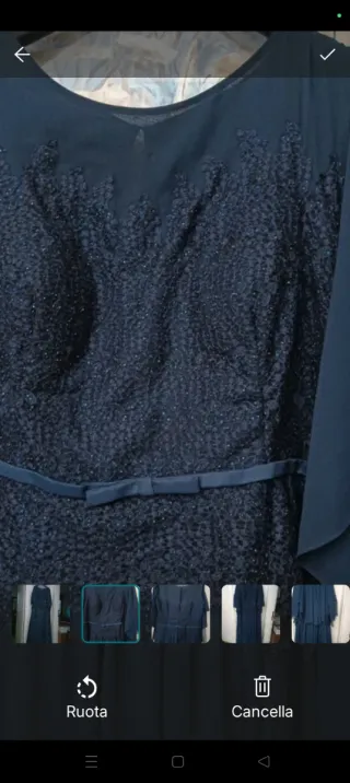 Abito elegante blu cerimonia