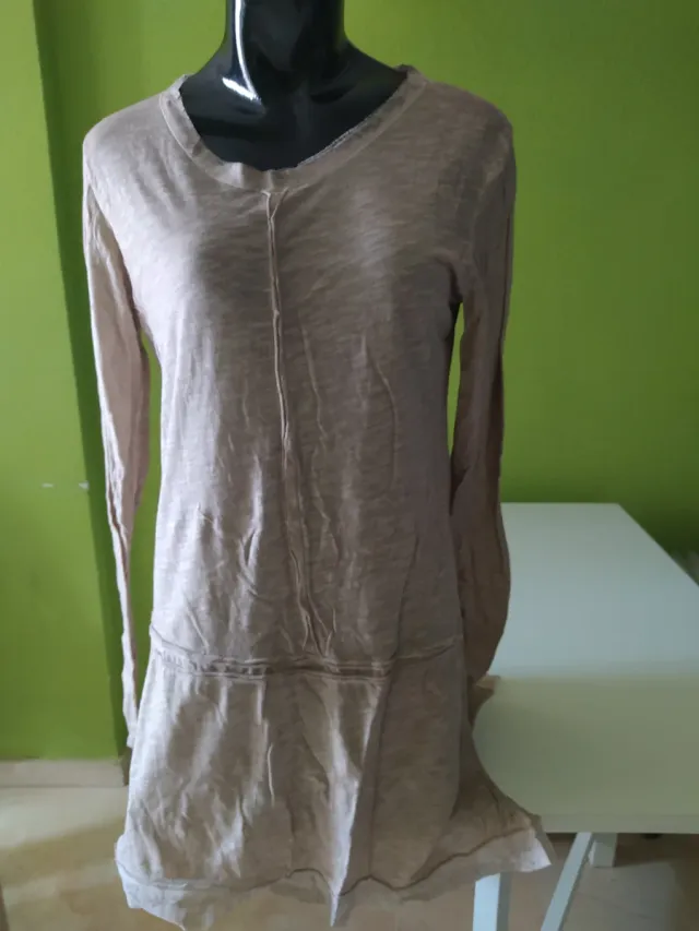 Jersey fino largo beige