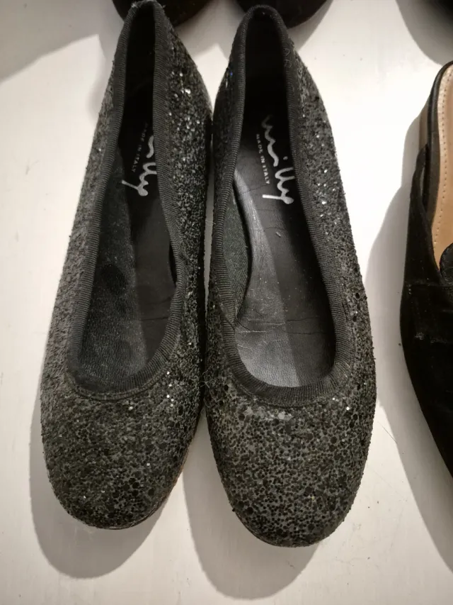 Stivaletti neri donna e scarpe 6 paia tutte nere