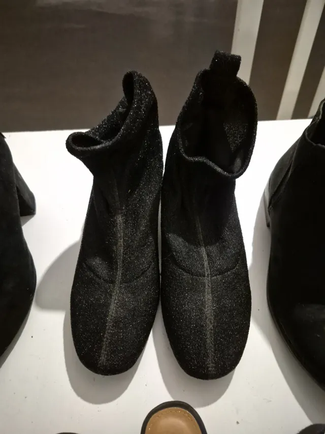 Stivaletti neri donna e scarpe 6 paia tutte nere