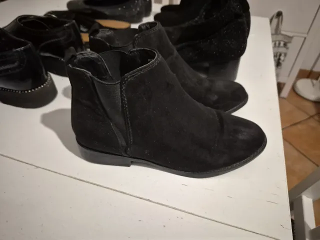 Stivaletti neri donna e scarpe 6 paia tutte nere