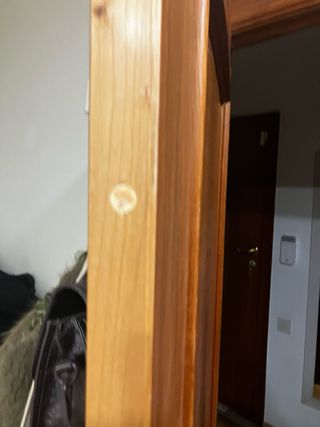 2 puertas  madera interior con cristal y 2 sin