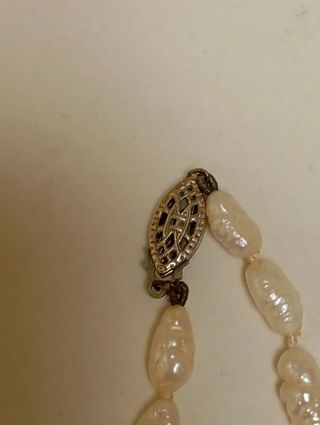 Collar de perlas de arroz