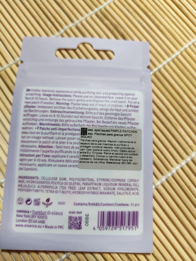 Parches para granos essence Spot Squad