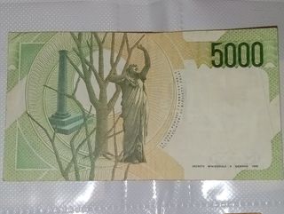 Banconota 5000 Lire Cinquemila Italia