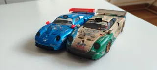 Lote 2 coches slot Scalextric porsche