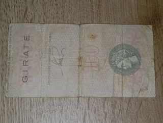 Banconota d'emergenza assegno Catania L. 100