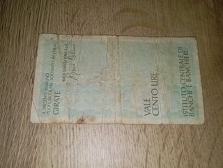 Banconota d'emergenza 100 Lire Banca Agricolaetnea