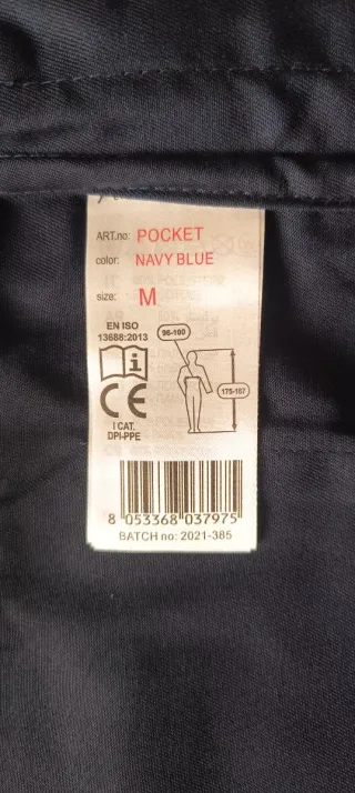 2 Giacche da lavoro Payper blu taglia M e L