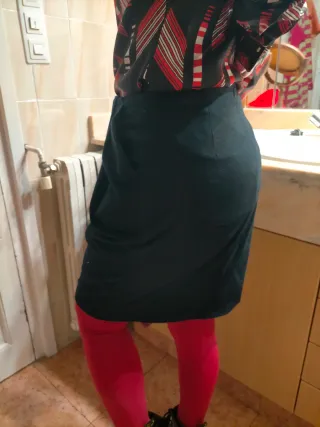 Falda iBlues azul marino envolvente