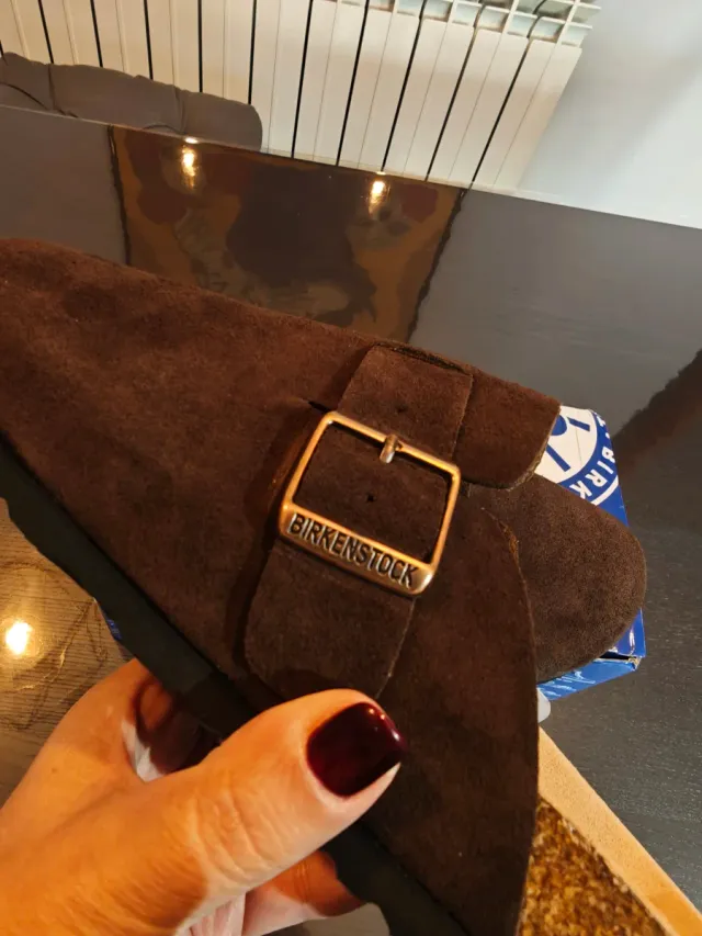 Zuecos Birkenstock Boston Marrones Talla 38