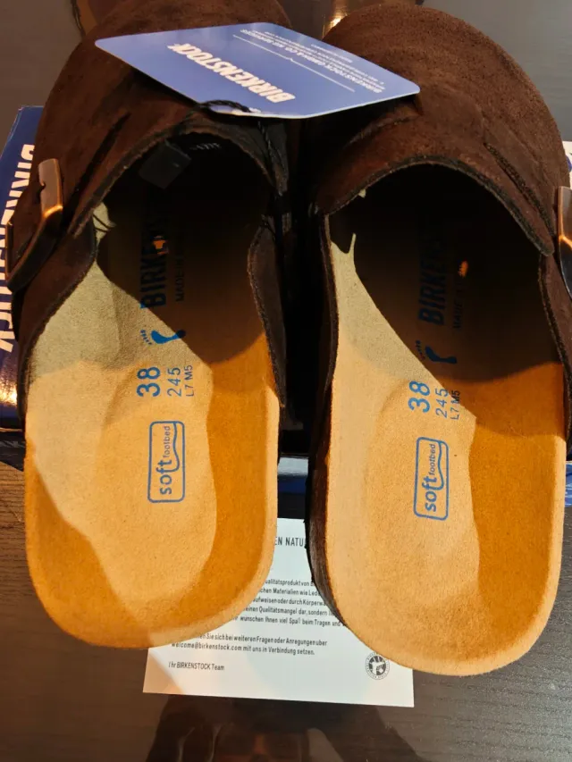 Zuecos Birkenstock Boston Marrones Talla 38