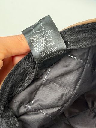 Boina de piel marrón