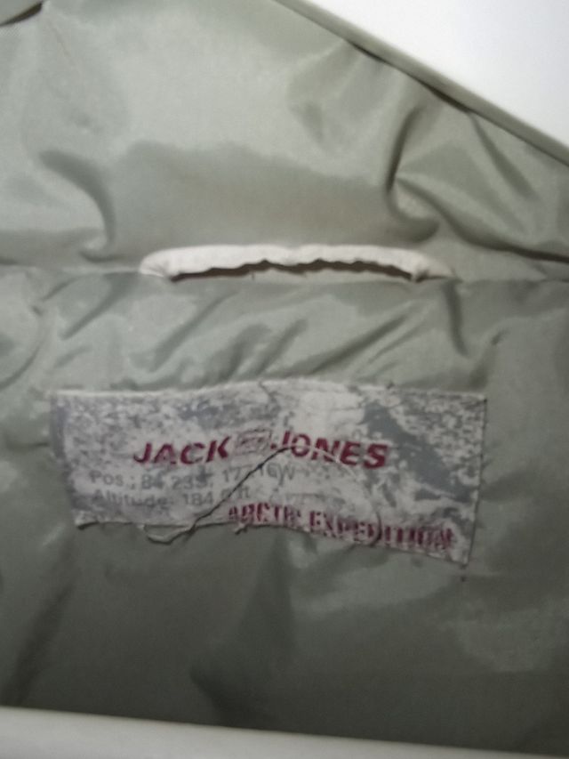 Chaleco acolchado Jack&Jones blanco hombre