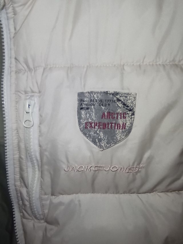Chaleco acolchado Jack&Jones blanco hombre