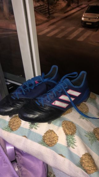 Zapatillas Adidas Hombre Negras y Azules