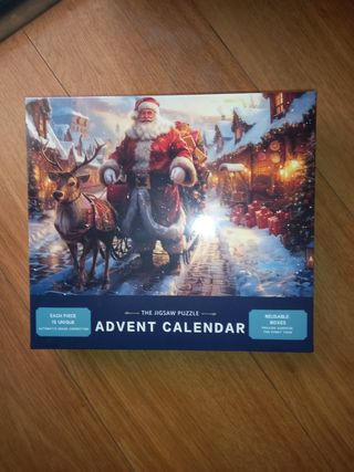 Calendario Avvento Puzzle Babbo Natale Renna