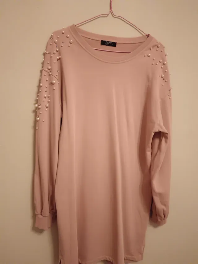 Vestido Bershka rosa perlas talla M