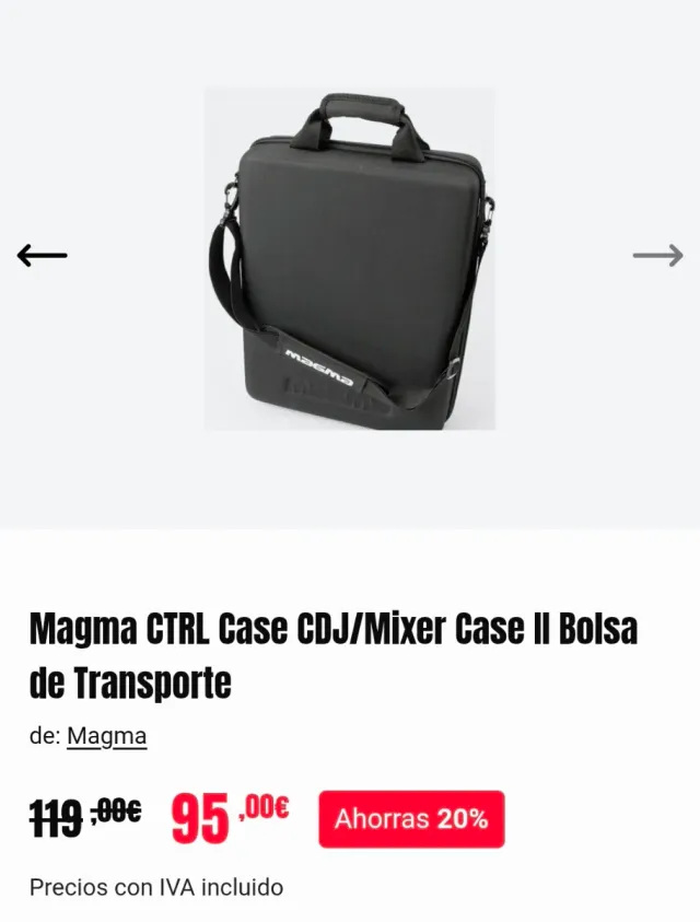 1 X Magma Ctrl Case CDJ / Mixer II