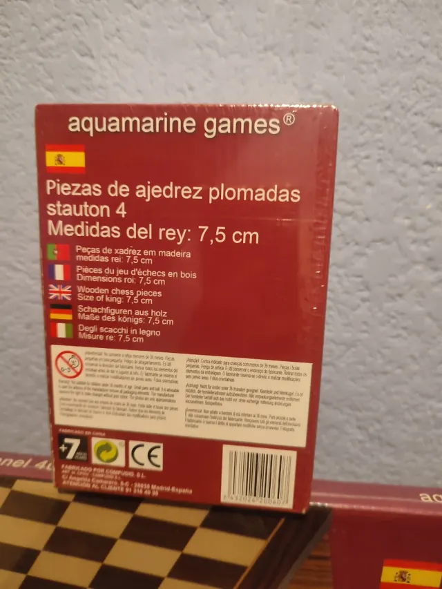 Ajedrez Profesional 40x40 y piezas plomadas