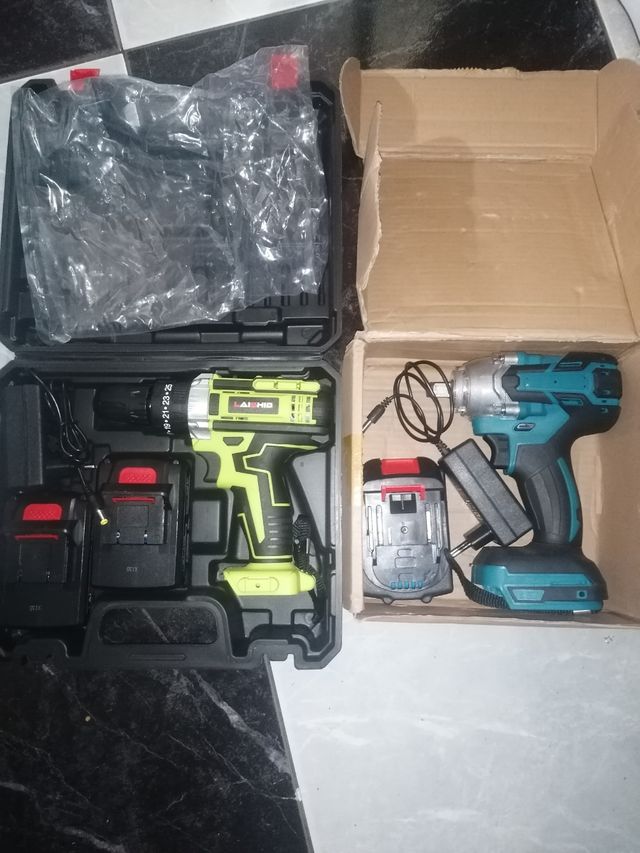 Lote Taladro y Pistola Impacto Inalámbricos