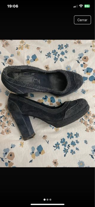 Zapatos de tacón azul 36