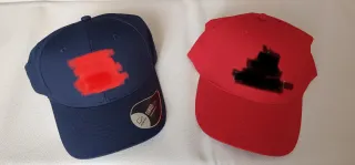 2 Cappellini Blu e Rosso