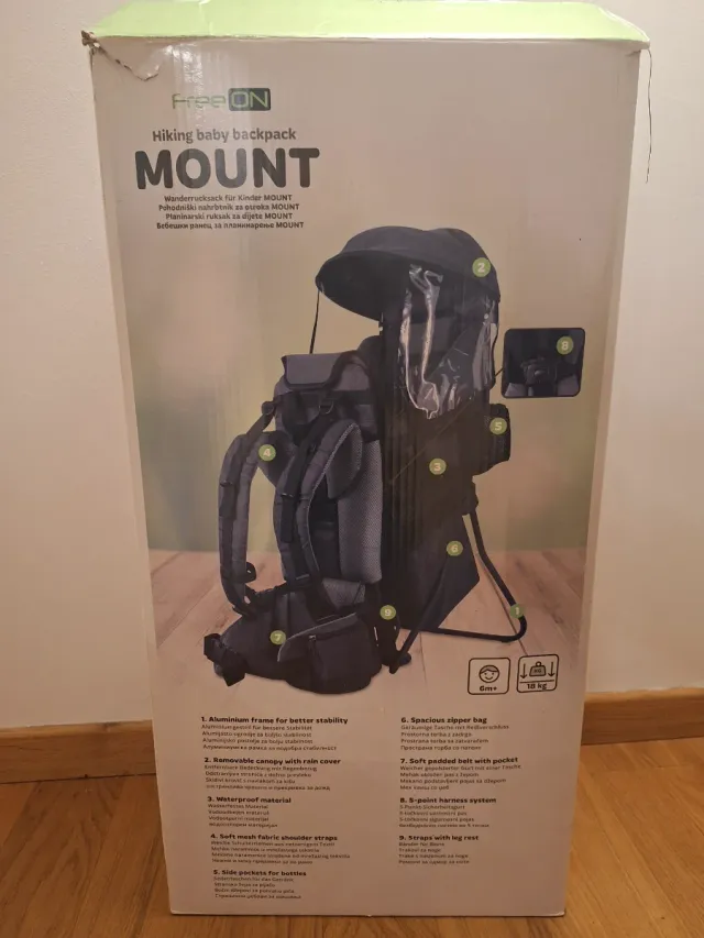 Zaino da montagna porta bambino FreeON MOUNT