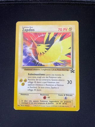 Zapdos 23 Blackstar Promo Pokemon TCG - ITA