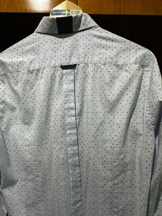 Camisa italiana diseño rayas y puntos