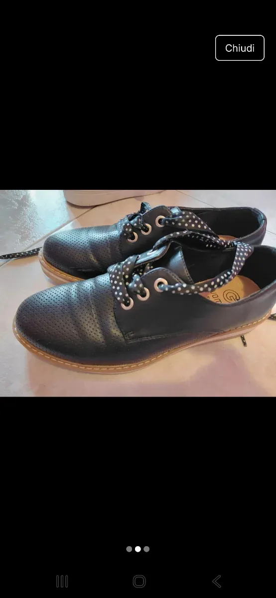 Scarpe donna nere stringate tg 36