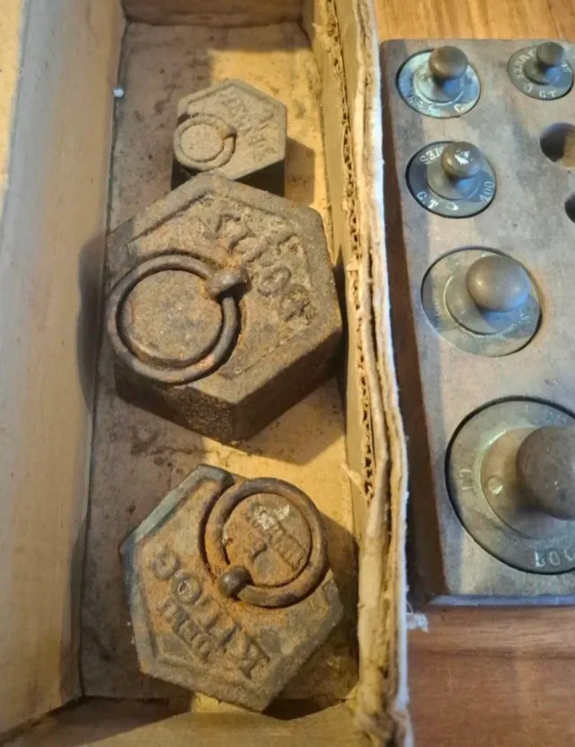 Lote Pesas Vintage Antiguas